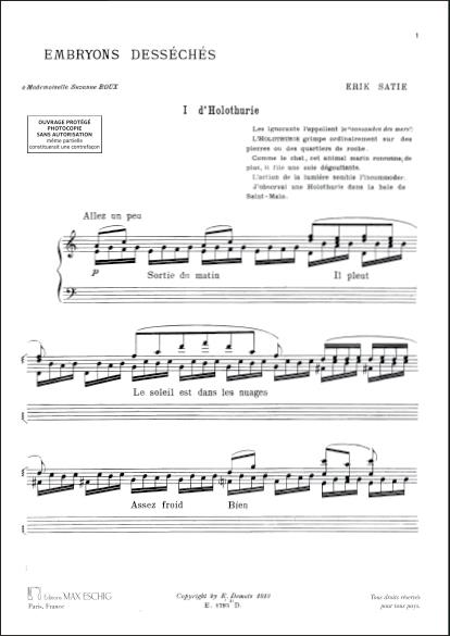 Embryons Desseches Piano